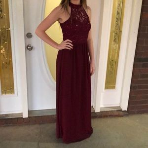 Formal Burgundy Dress (size
